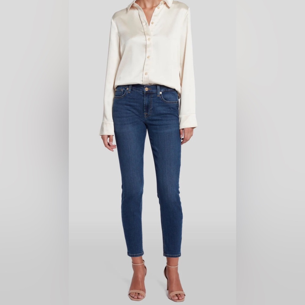 7 for all Mankind b(air) authentic skinny jeans